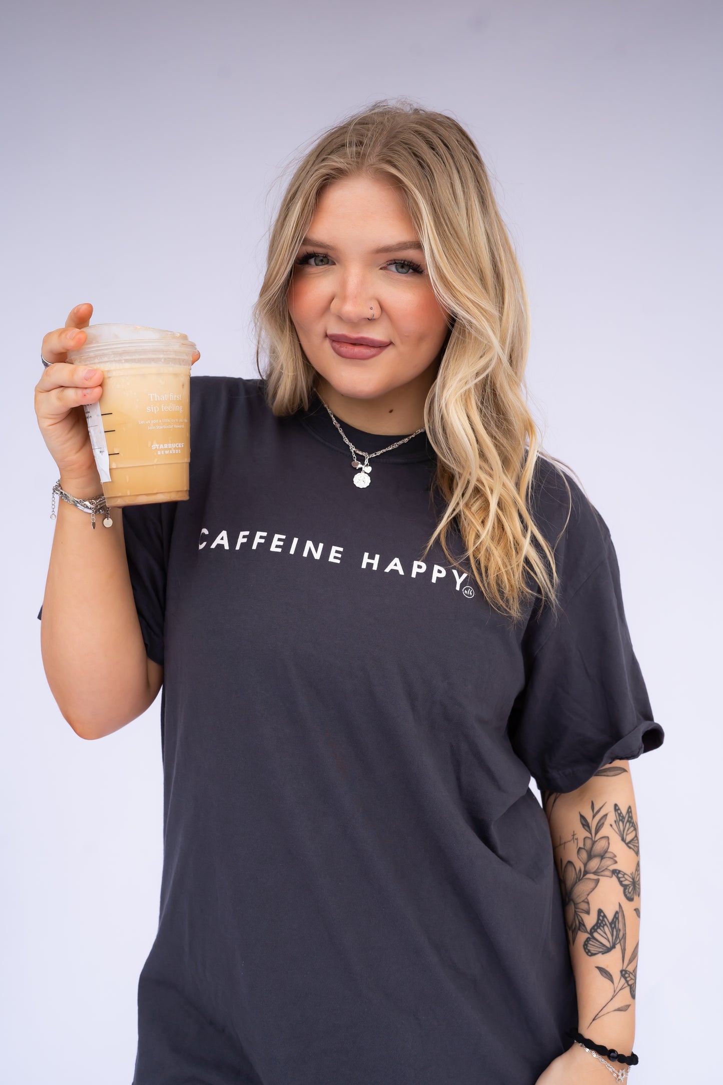Caffeine Happy Comfort Colors Graphic Tee