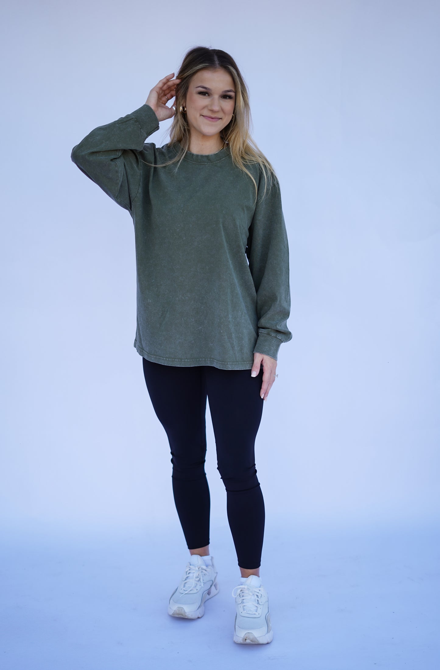Army Green Oversized Tee