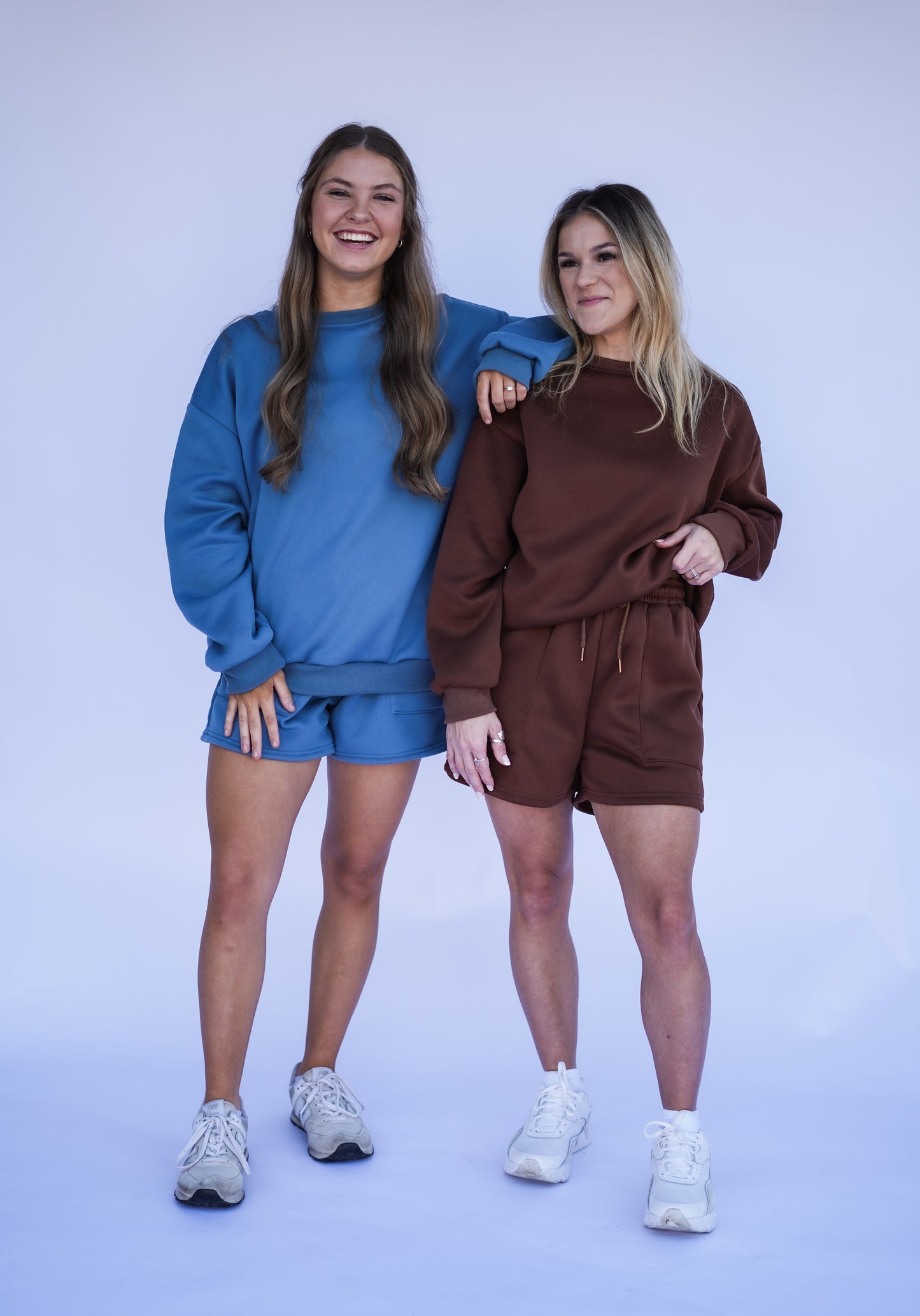 Haze Blue Crewneck & Shorts Set
