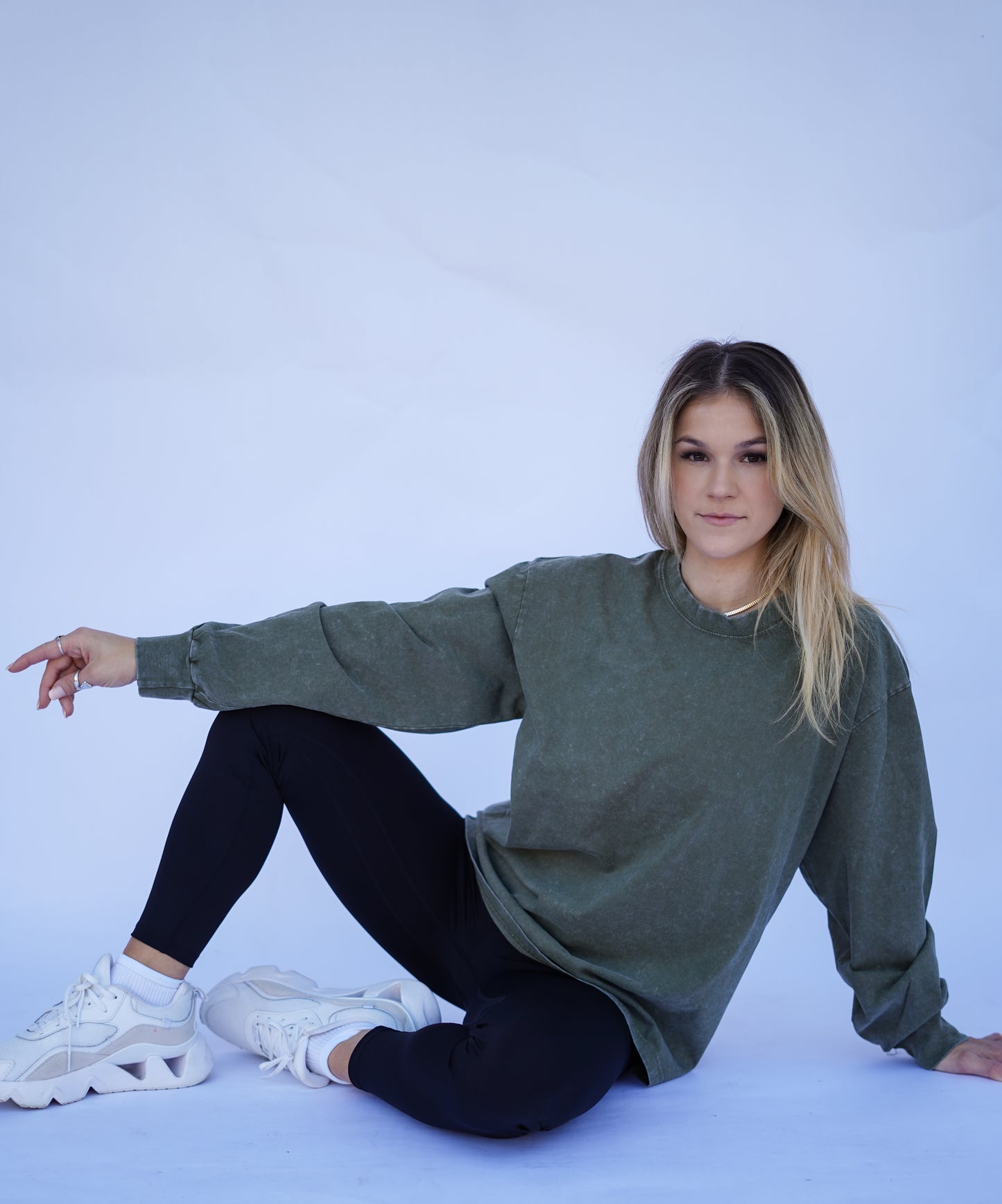 Army Green Oversized Tee