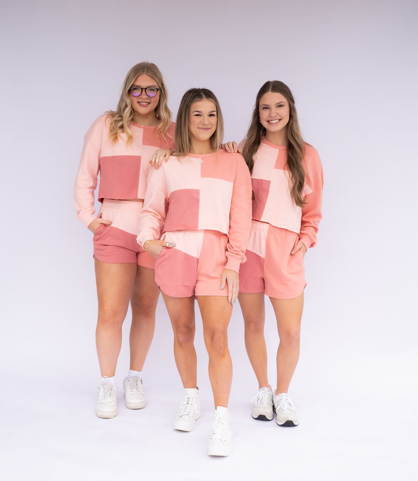 Colorblock Shorts Set