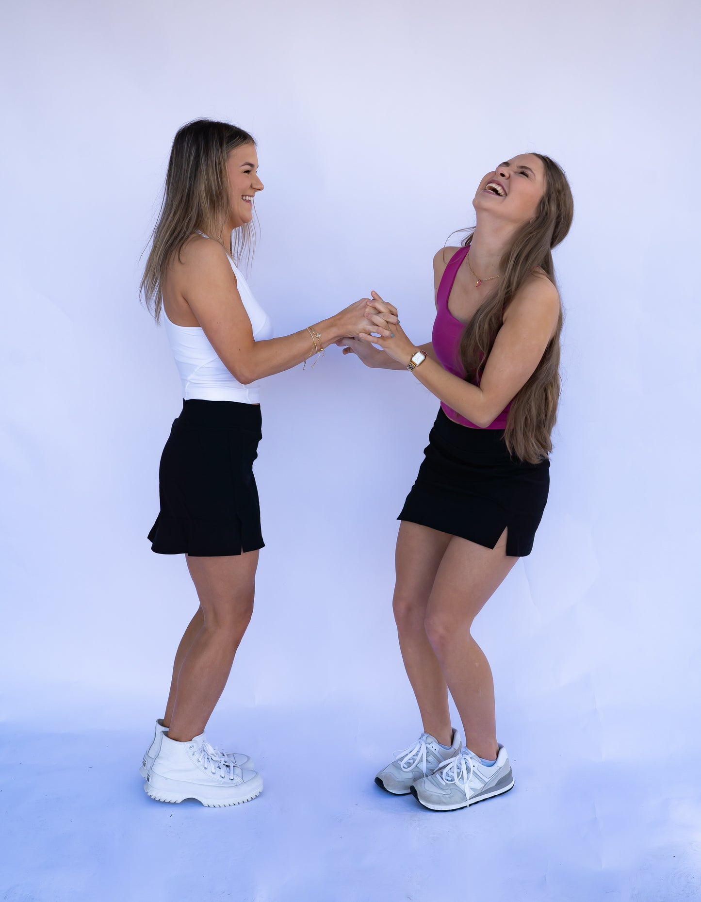 Black Active Tennis Skort
