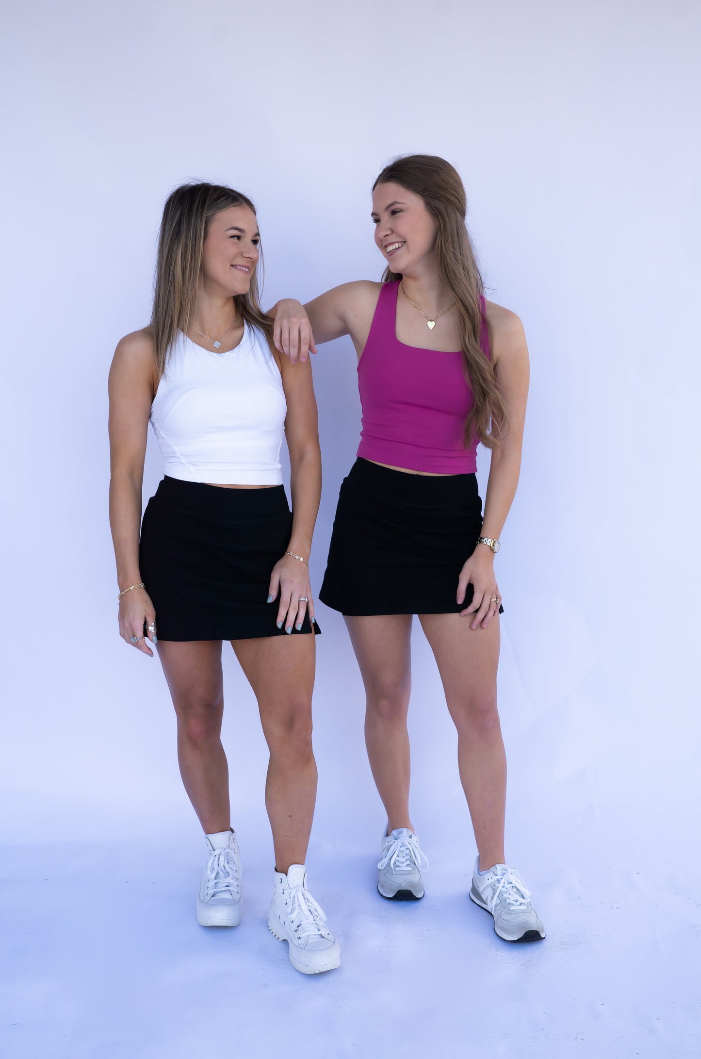 Black Active Tennis Skort
